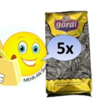 Göral schwarze Sonnenblumenkerne geröstet & gesalzen (5x 250g)